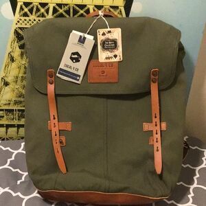Ideal & co heritage artisan leather canvas backpack handmade Portugal
